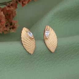 Carlton London Oval Studs Earrings-image-78