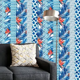 ArtzFolio Printed UV-Resistant Anti-Bacterial Watercolor Striped Waves Peel & Stick Wallpaper-image-19