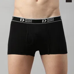 Dixcy Scott Originals 2-Pcs Pure Cotton Mid-Rise Trunks DSO SWISH-TRNK-P2, BLKDG-image-46