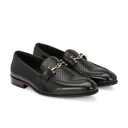 Egoss Men Leather Formal Loafers-image-95