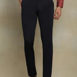 JB STUDIO Men Cotton Slim Fit Formal Trousers-image-36