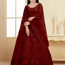 Girls Lehenga Choli with Dupatta Set-image-18