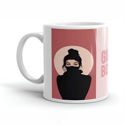 Mr UVD White & Black Cartoon Characters Printed Ceramic Matte Mug-picture-42