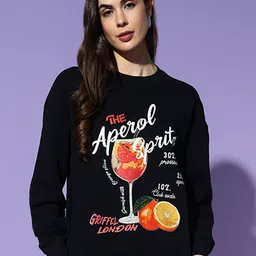 GRIFFEL Women Printed Sweatshirt-image-64