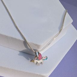 ShimmerTots Rhodium-Plated Contemporary Pendants with Chains-image-86