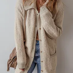 StyleCast Women Longline Cardigan Sweaters-image-53