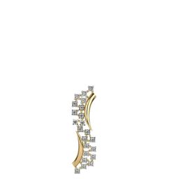 VALANOVA 14K Yellow Gold Plated 0.21 Ct Lab Grown Diamond Pendant-image-98