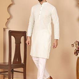 Anouk Rustic Men Ethnic Motifs Woven Design Kurta with Pyjama-43