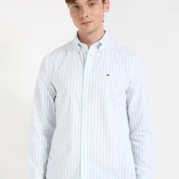 Tommy Hilfiger Men Opaque Striped Casual Shirt-picture-28