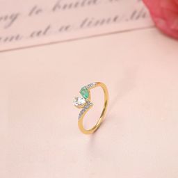 Mia by Tanishq 14KT Gold Diamond Finger Ring - 1.62g-image-38
