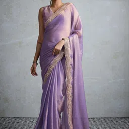 Anouk women Sequinned Pure Chiffon Saree-image-97
