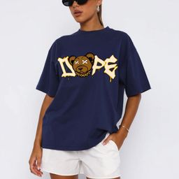 RAYACLOSET Women Printed Applique T-shirt-image-45