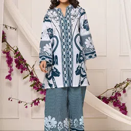 Zolo Label White Printed Cotton Co-ord Set-picture-45