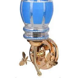 Somil Premium Designer Glass Wall / Night Lamp Elegant & Stylish Dcor Accent for Modern Interiors, color, Blue, White, Size:- 20 X 18 X 30 CM-image-69