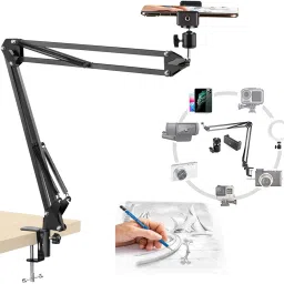 ANY KART Overhead Tripod Stand Bracket for Mobile and Tablet For Professional Video Maker Tripod, Tripod Ball Head, Tripod Bracket, Tripod Clamp, Monopod-24