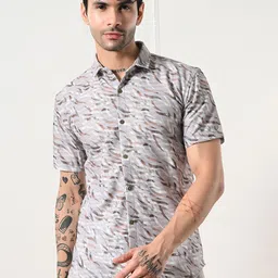 7 GEN Modern Abstract Printed Spread Collar Shirt-image-13