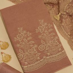 Taneira Embroidered Viscose Rayon Unstitched Dress Material-image-88