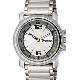 SPENCHER Men Brass Dial & Stainless Steel Analogue Multi Function Watch SW 3039SM05-3