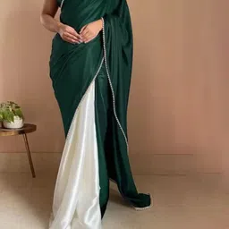 Moda Rapido Embellished Satin Half and Half Saree-picture-12