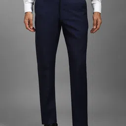 Louis Philippe Men Mid-Rise Slim Fit Trousers-picture-27