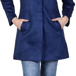 Woolen Polyester Blend Coat For Women-image-34
