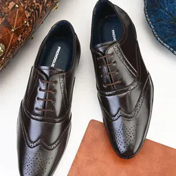 Provogue Men Solid Formal Brogues-image-50