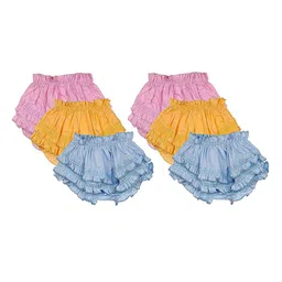 Fancy Walas Infant Girls Pack Of 6 Cotton Basic Briefs FW330_Multi_S_PK06-32