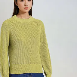 Stylecast X Kotty Women Cable Knit Round Neck Pullover-image-38