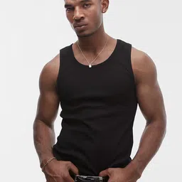 FUGAZEE Men Solid Cotton Innerwear Vest-picture-1