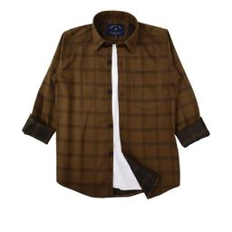 Rocket Science Boys Classic Slim Fit Checked Casual Shirt-18