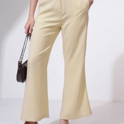 CHIC BY TOKYO TALKIES Women Flared Pleated Trousers-image-61
