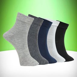 MJE Unisex Pack Of 5 Ankle-Length Socks-picture-19