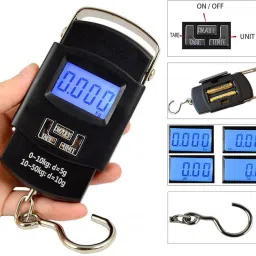 Camperdown Portable Electronic Weighing Scale Up-to 50 kg with LCD Display and Back Light Weighing Scale image 4