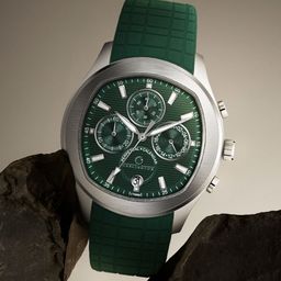 CARLINGTON Men Dial & Straps Analogue Multi Function Watch Legacy 9999 Silver Green-image-7