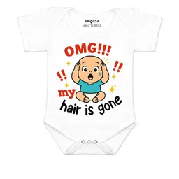 arvesa Omg My Hair is Gone Printed Romper-picture-18