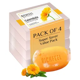 Richfeel Set Of 4 Calendula Acne Soap- 75 g Each-4