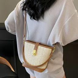StyleCast x Revolte Textured PU Bucket Handheld Bag image 3