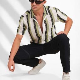 MOHICANS Vertical Striped Spread Collar Shirt-picture-19