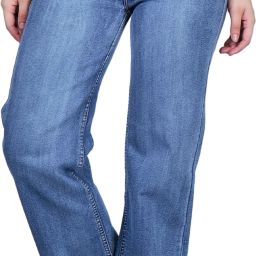 Women Boyfriend Mid Rise Light Blue Jeans-image-109