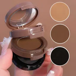 3 in 1 brown , dark brown, black eyebrow powder combo palette 4 g-image-71