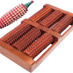 Silistar 6R-K-2022 Silistar Acupressure Roller Massager for Foot with Karela For Hands Massager-image-2