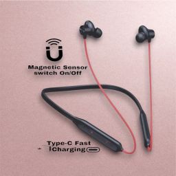 Bulllets- MAGNETIC POWER OFF/ON 52Hr Playtime Headphone Bluetooth Neckband_P4 Bluetooth & Wired Headset-image-23