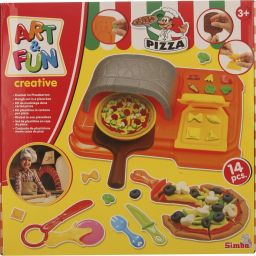 A & F Dough Set In Pizza Corton In Multi Color For Kids-image-20