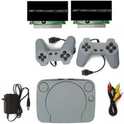PTCMart 8bit TV Classic video game console & inbuilt games with 2 cassettes etc.. NA GB with in-built games with 2 cassettes-picture-4