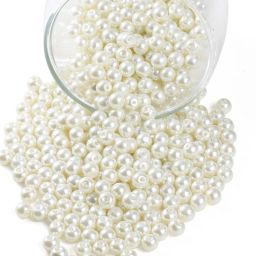 6mm White Craft Beads Loose Pearls For Jewelry Making For Necklace & Art Craft-image-67