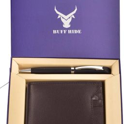 Men Casual, Formal Brown Genuine Leather RFIDWallet-image-33