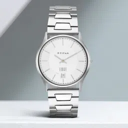 titan Edge Metal Analog Watch- For Men NT1683SM01-picture-7
