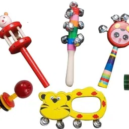 Crafted with Care: Introducing Our Handmade Wooden Rattles (Pack of 5) Rattle-image-14