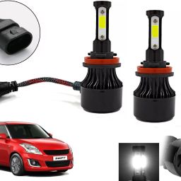 4-Sides H8/H9 LED Bulb for Car 80W-12V 3500LM 6000K Ultra White light_A81 Fog Lamp Car LED for Maruti Suzuki (12 V, 80 W)-image-2