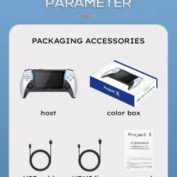 dkian Project X Handheld Game Console 4.3 inch IPS Screen Portable Video Game Player 4 GB with classic image 2